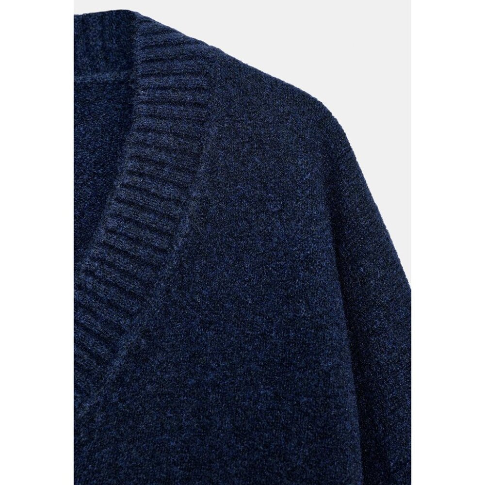 NEW ZARA soft knit v-neck sweater 2142 - Picture 3 of 3